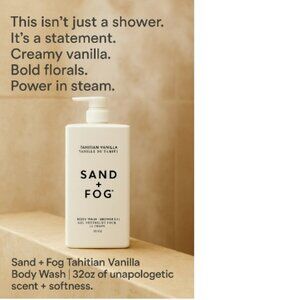 Sand + Fog Tahitian Vanilla Body Wash – Ritual, Richness & Radical Softness 32oz